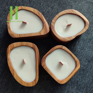 Best Selling Eco-Friendly Vintage Triangular Wooden <b>Dough</b> <b>Bowl</b> for Candle Making OEM Customized Handmade HNH Craft - Product Image 3