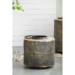 Antique <b>Gold</b> Jaali <b>Lantern</b> for Diwali Decoration and Festival of Lights Ethnic Indian Handcrafted Punched Metal Hanging <b>Lantern</b> - Product Image 4