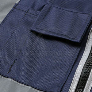 Gilet de travail de haute qualité pour hommes, certifié CE, haute visibilité, respirant, séchage rapide, maille polyester, réfléchissant pur - Product Image 6