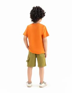 Confortable enfants garçons t-shirt élégant coton tenue décontractée été quotidien porter haut à la mode pour les garçons - Product Image 4