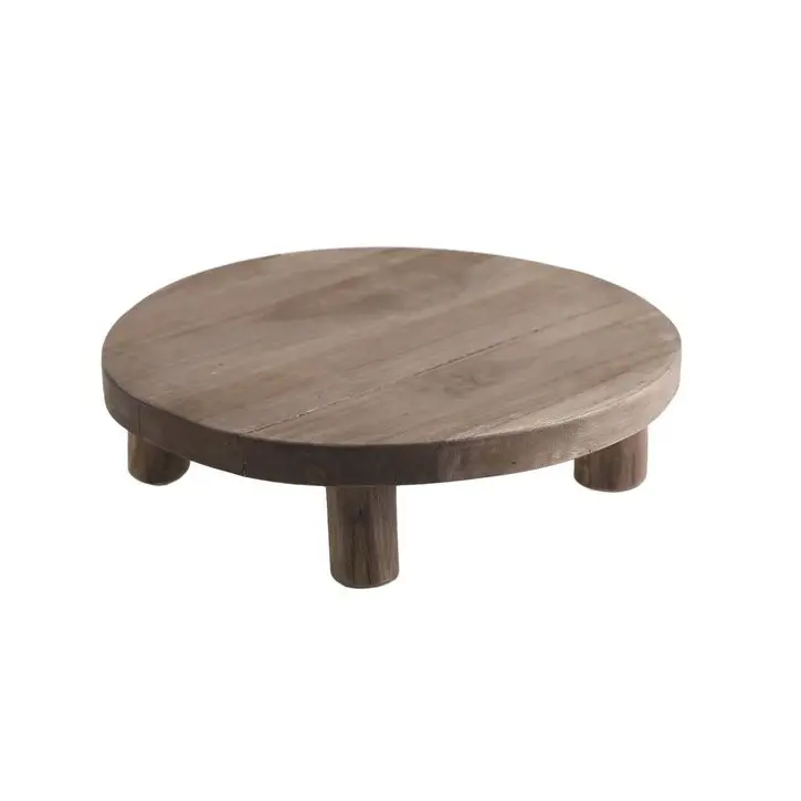 Solid wood tripod handmade wooden Coffee Table country kitchen decorative wooden unique coffee table in wholesale price