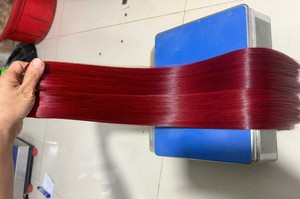 Lots de Cheveux Humains Bruts 100% Vietnamiens en Gros, Lisses et Soyeux, Double Trame, Tissage à la Machine, Extensions de Cheveux Roux Naturels - Product Image 2