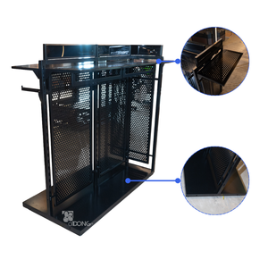 ADONG A39 Présentoir métallique personnalisable pour vêtements Étagères double face avec finition électrostatique OEM/ODM - Product Image 1