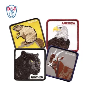 Patch Maker Iron On Embroidery Patch Animal Eagle Custom Badge Embroidered Design Logo Patch