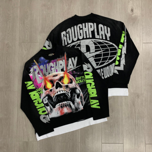 Camiseta de Manga Larga RoughPlay Power Skull, Marca de Moda Urbana de Alta Calidad, Ropa Deportiva para Hombre - Product Image 6