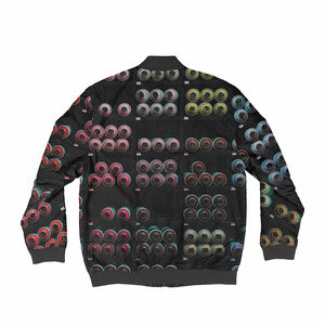 Chaqueta Bomber Impermeable y Transpirable con Cuello Alto y Logotipo Frontal Personalizado para Hombre, Diseño de Última Moda, Cierre Completo, Tallas Grandes, Informal de Invierno - Product Image 2