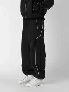 Men Loose Fit Tracksuit Polyester <b>Windproof</b> Quick Dry Summer Sportswear Jogging Suit Split Hem Casual Activewear - Product Image 2