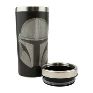 Taza de Viaje de Acero Inoxidable con Diseño del Casco Mandaloriano, Serie Mandalorian - Product Image 3