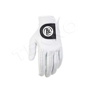 Guante de golf de cuero blanco con rayas de colores en Wristtr - Product Image 2
