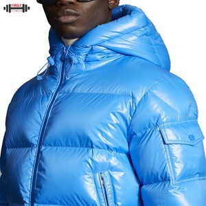 2025 Fashion Style Men's <b>Canvas</b> Stand Collar Puffer <b>Jacket</b> Wholesale Low Price Winter Customizable High Quality - Product Image 5