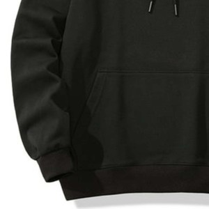 Pull surdimensionné sweats à capuche pour hommes coton polyester mélangé polaire écologique respirant conception d'épaule tombante pour - Product Image 2