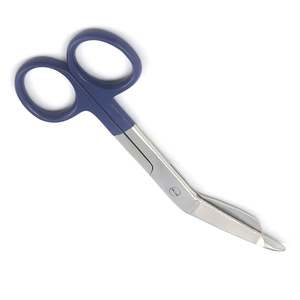 Poignée de couleur bleue ciseaux chirurgicaux lame incurvée opération ciseaux de pansement ciseaux de coupe de point en acier inoxydable - Product Image 4