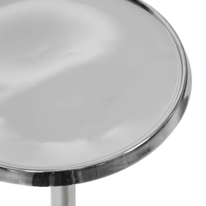 Mesa de centro decorativa para el hogar de aluminio plateado de alta calidad Diseño de barra de acento lateral único Hecho EN LA India - Product Image 4