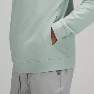 Pull à capuche personnalisable pour homme 100% coton, marque privée, respirant, tenue de sport d'hiver, teint uni, grande taille - Product Image 5