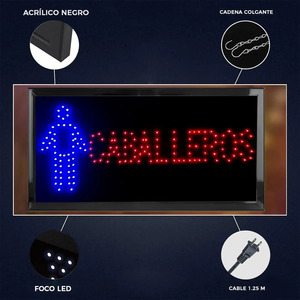 LED <b>Neon</b> <b>Light</b> <b>Sign</b> for Men's Restrooms - Assorted Colors - Product Image 6
