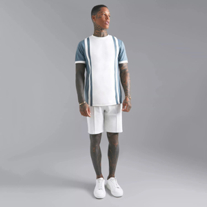 À la mode hommes vêtements été court Twin ensemble haute qualité Twin ensemble vêtements d'été confortable et respirant tenue décontracté - Product Image 4