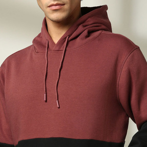 Pull-over à capuche pour hommes, épaules tombantes, sweat à capuche délavé au soleil, avec logo personnalisé, sweat à capuche épais surdimensionné de haute qualité pour hommes - Product Image 4