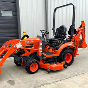 Tracteur compact avec chargeur et pelle rétrocaveuse, mini-tracteur Kubota BX23S avec chargeur à attache rapide et godet à fixation par broches, prêt à l'exportation. - Product Image 1