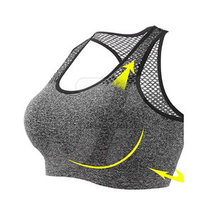 Soutien-gorge de sport à impact élevé pour femmes avec logo personnalisé en gros respirant Logo personnalisé soutien-gorge de sport lettre Type de motif - Product Image 2