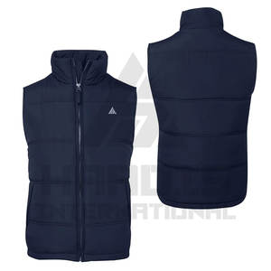 แจ็กเก็ตขนเป็ดแขนกุดระบายอากาศได้ดีสำหรับผู้ชายอบอุ่นในฤดูหนาวโลโก้ออกแบบได้ตามต้องการ - Product Image 4