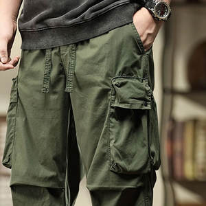 Pantalons rétro décontractés amples pour hommes Pantalons décontractés coupe ample Pantalons tactiques de jogging d'extérieur Pantalons de survêtement pour hommes - Product Image 2