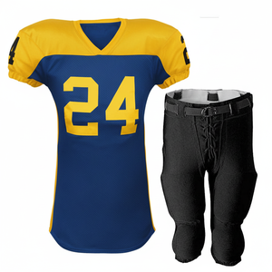 Ropa Deportiva Transpirable de Talla Grande, Conjunto de Manga Corta con Logotipo, Servicio OEM, Uniforme de Fútbol Americano para Adultos, 100% Poliéster - Product Image 4