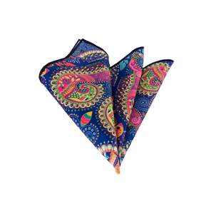 Pañuelo de cuello de bolsillo accesorio de hombre con estampado Digital de patrón de Chal multicolor púrpura azul - Product Image 1