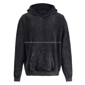 Sudadera con capucha Premium para hombre, sudadera esencial de gran tamaño Unisex de algodón orgánico pesado personalizada, diseño de Hip Hop, sólido de invierno a la moda - Product Image 5