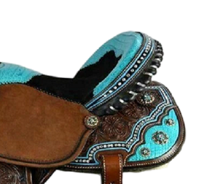 Ensemble de selles de cheval en cuir véritable de qualité supérieure pour l'endurance occidentale et les courses anglaises Essentials d'équitation - Product Image 5