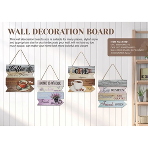 Rustic-Style <b>Wall</b> <b>Decoration</b> Board - Product Image 1