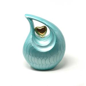 Urna de cremación en forma de lágrima de metal sólido para cenizas, diseño único, urnas funerarias y conmemorativas para cenizas humanas de hasta 210 pulgadas cúbicas - Product Image 4