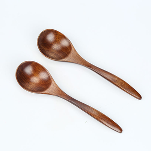 Cucharas Pequeñas de Madera Natural con Mango Largo de 7 Pulgadas/18x4.4 cm para Mezclar Café, Miel, Leche y Té - Product Image 3