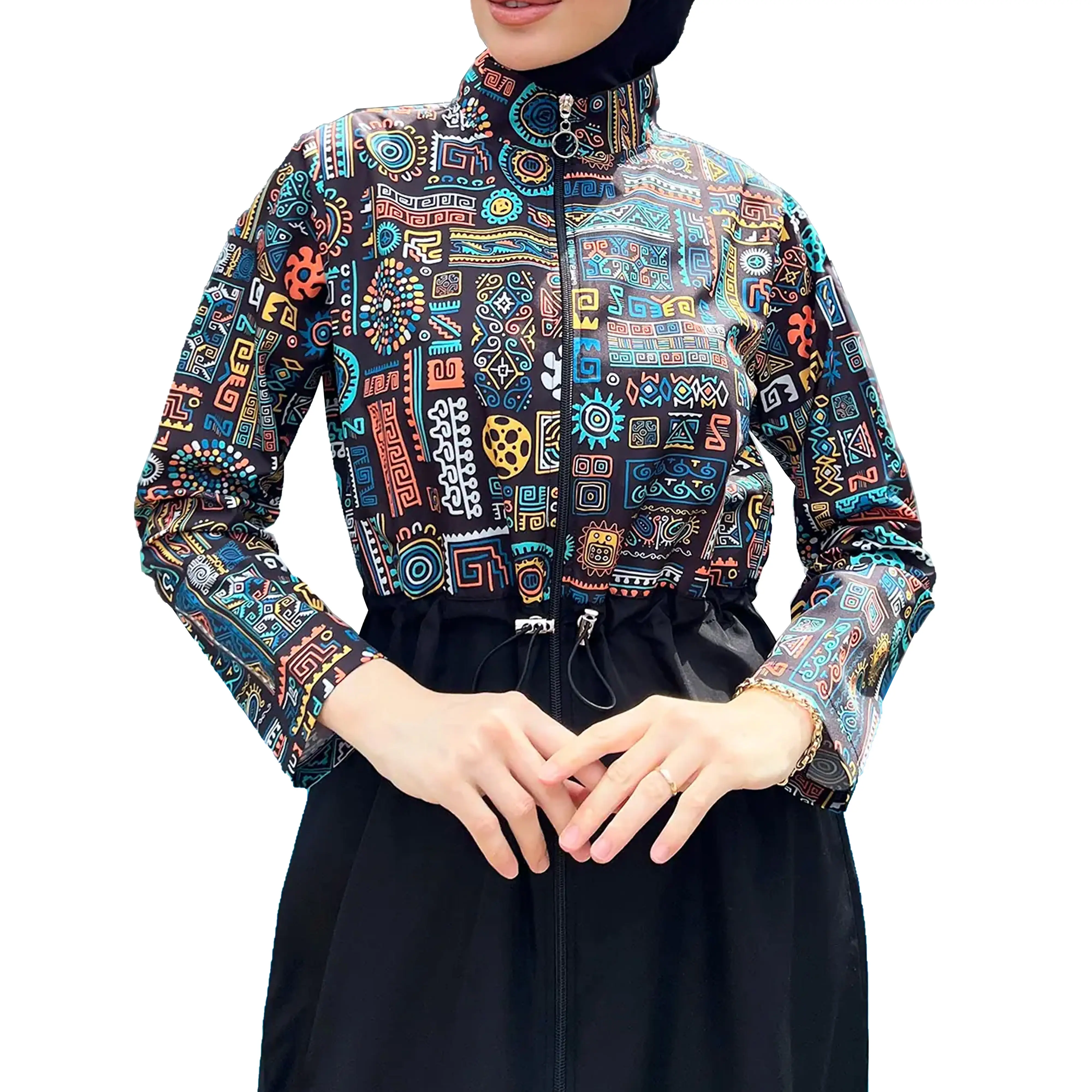 Merk Dames Badmode Cover Up Plus Size Arab Moslim Badpak Set Vrouw Mode Dames Badpak Jurk Voor Meisjes