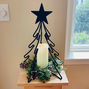 Wholesale Metal Christmas Tree Design <b>Tealight</b> Candle Holder Best For Home Festive And Other Function Decor Candle Holder - Product Image 2