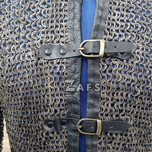 เสื้อเชิ๊ตโซ่สเตนเลสสตีลยุคกลางงานทำมือประวัติศาสตร์ hauberk reenactment Armour งานฝีมือโลหะพรีเมี่ยม - Product Image 2