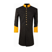 Manteau long réversible en duvet épais pour anciens commandants de la franc-maçonnerie et des Templiers, double face, automne/hiver