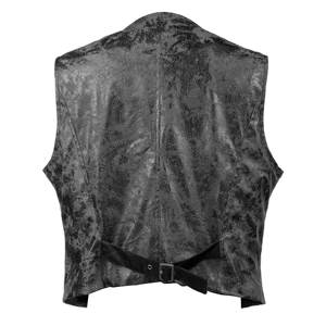 Chaleco vaquero de piel sintética marrón para hombre, chaleco de invierno estilo motociclista, Chaleco de cuero sin mangas de talla grande para hombre - Product Image 6