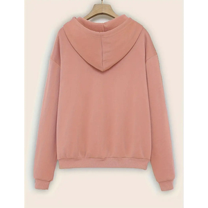 Sweat à capuche oversize pour femme, streetwear, pull en molleton de coton, coupe ample, avec poche, sweat-shirt décontracté d'hiver pour femmes - Product Image 5