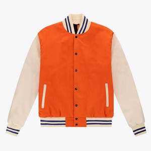 2025 vestes universitaires corps en laine personnalisé 100% véritable cuir de vachette manches Varsity veste hommes vestes laine cuir Varsity - Product Image 1