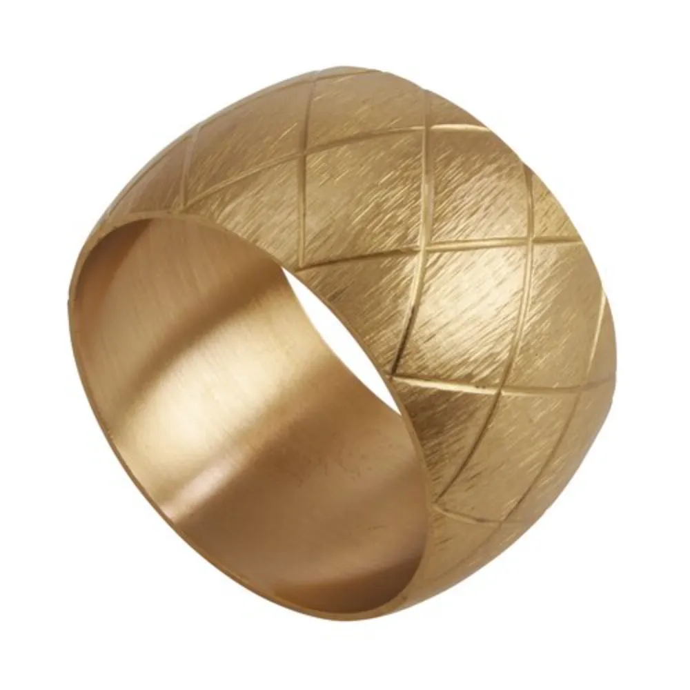 Strong Lovely Gold Designer Iron And Brass High Quality Round Shape Customized Size Napkin Ring For Home & Hotel Party wear used