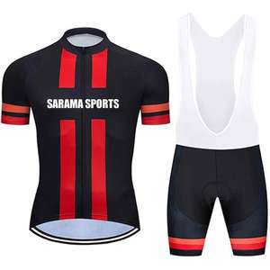 Customizable Men's <b>Cycling</b> Uniform Breathable Eco-Friendly Anti-Bacterial Quick Dry Lightweight 220g 100% Polyester Bicycle - Product Image 1