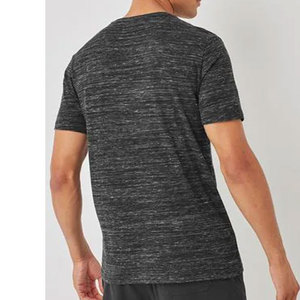 2023 nueva colección de verano 100% algodón Jersey tela patrón sólido manga corta Camiseta para hombres y mujeres - Product Image 4