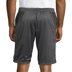 Shorts de sport pour hommes en toile de coton 100% de haute qualité, avec poches, taille haute élastique, séchage rapide, pour fitness, basketball et entraînement en salle de sport - Product Image 4