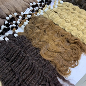 Extensiones de cabello de trama Genius de doble dibujado, 22 pulgadas, 100 piezas/100gr, cabello virgen vietnamita, superventas - Product Image 1