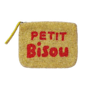 Belle pochette à monnaie en perles Jacksons Perlen Premium avec broderie PETIT BISOU avec détails de travail manuel et design par Hiba Enterprises - Product Image 1