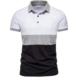 Polo bordado de diseñador para hombre, tela de algodón sólido informal, secado rápido, transpirable, de talla grande, manga corta para uso diario - Product Image 3