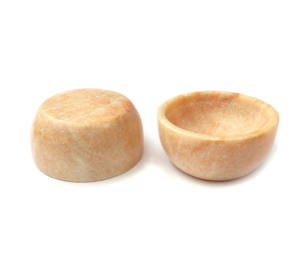 Bol rond sculpté en pierre naturelle de stéatite, bol polyvalent pour la maison, la cuisine, bol à encens pour feuilles de sauge et résine d'encens - Product Image 4