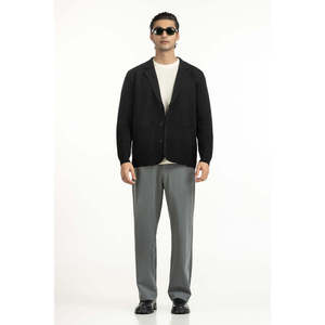 เสื้อสเวตเตอร์ถักทรงปกติสำหรับผู้ชาย รุ่น MN-SWT-WS25-018 B ระบายอากาศได้ดี มีฮู้ด ดีไซน์กระดุม ลายพิมพ์โลโก้ เหมาะสำหรับฤดูใบไม้ผลิและฤดูใบไม้ร่วง - Product Image 1