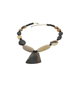 Collar de cuerno de búfalo de agua de estilo náutico hecho a mano para mujer, talla de ágata pulida, tamaño personalizado, joyería de gran oferta - Product Image 6