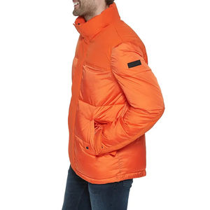 Chaquetas acolchadas personalizables para hombre, nueva chaqueta de tela de invierno transpirable a prueba de viento de piel de oveja de calle alta a la moda para hombre - Product Image 4